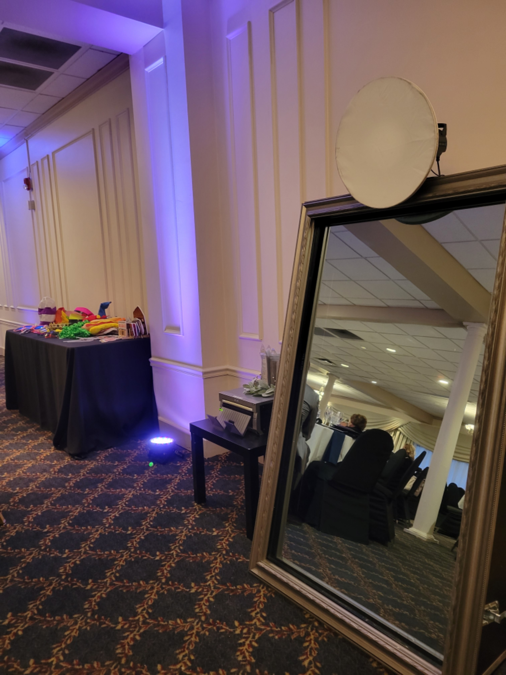 Mirror Me photo booth at Crystal Ballroom Cincinnati wedding